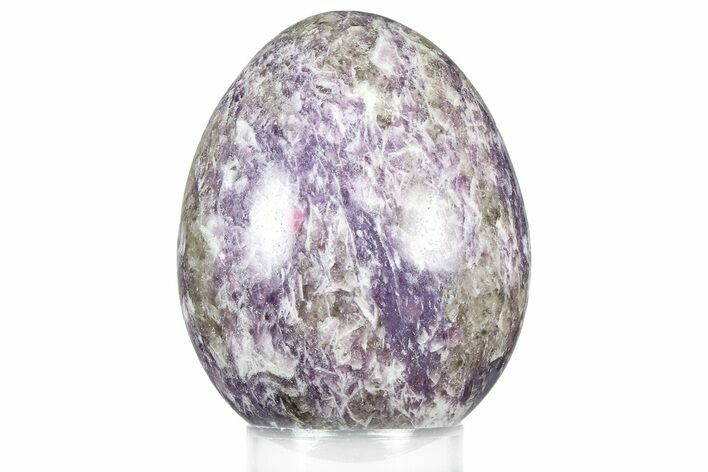 Polished Purple Lepidolite Egg - Madagascar #366419
